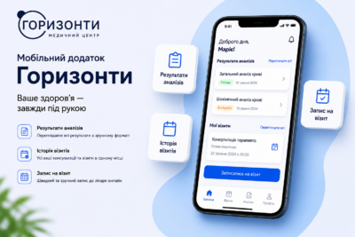 Мобільний додаток «Горизонти» — ще більше зручності для наших пацієнтів